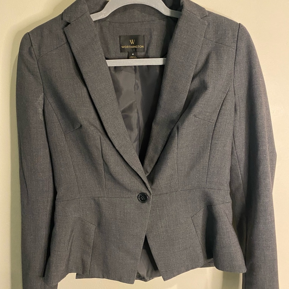 Worthington Women's Charcoal Blazer